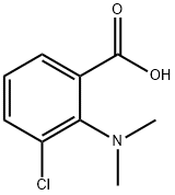 Benzoic acid, 3-chloro-2-(dimethylamino)- Structural