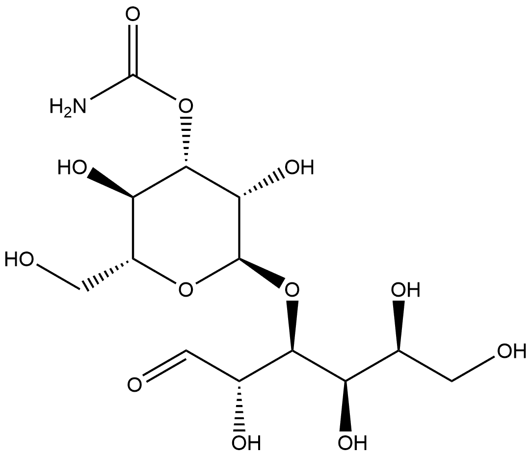 L-Gulose, 3-O-[3-O-(aminocarbonyl)-α-D-mannopyranosyl]- Structural