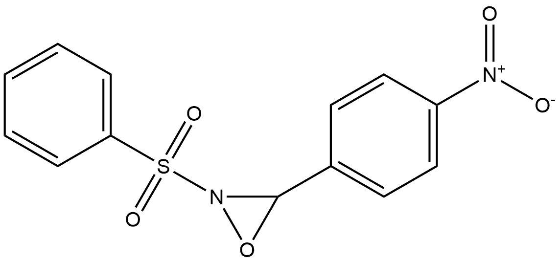 Oxaziridine, 3-(4-nitrophenyl)-2-(phenylsulfonyl)-, trans- (9CI) Structural