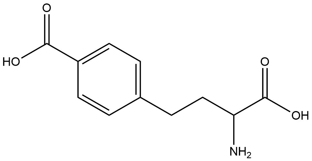 Benzenebutanoic acid, α-amino-4-carboxy- Structural