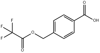 Benzoic acid, 4-[[(2,2,2-trifluoroacetyl)oxy]methyl]- Structural