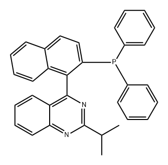 Quinazoline, 4-[2-(diphenylphosphino)-1-naphthalenyl]-2-(1-methylethyl)- Structural