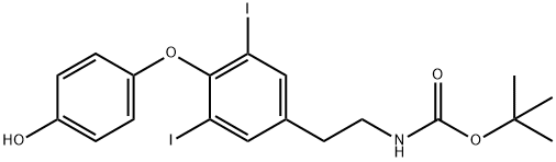 N-(tert-Butoxycarbonyl)-3,5-diiodothyronamine Structural