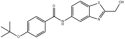 Benzamide, 4-(1,1-dimethylethoxy)-N-[2-(hydroxymethyl)-5-benzothiazolyl]- Structural