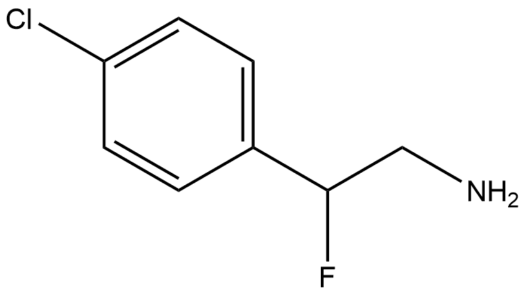 Benzeneethanamine, 4-chloro-β-fluoro- Structural