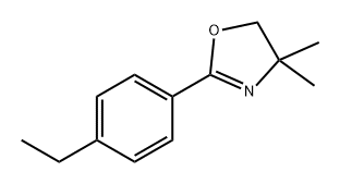 Oxazole, 2-(4-ethylphenyl)-4,5-dihydro-4,4-dimethyl- Structural