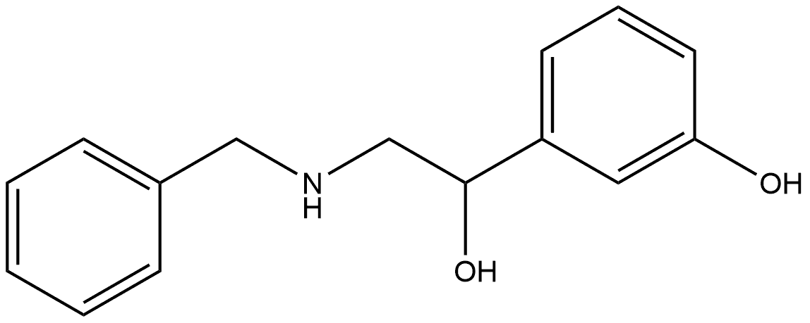 Benzenemethanol, 3-hydroxy-α-[[(phenylmethyl)amino]methyl]- Structural