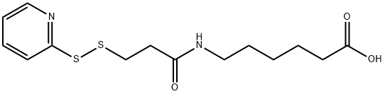 Hexanoic acid, 6-[[1-oxo-3-(2-pyridinyldithio)propyl]amino]- Structural