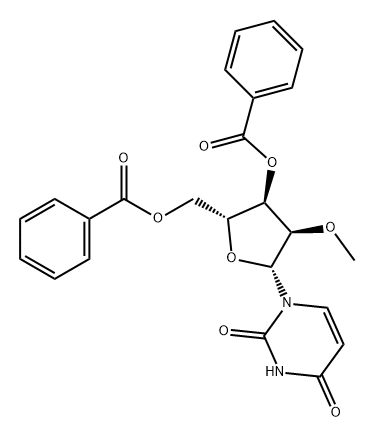 Uridine, 2'-O-methyl-, 3',5'-dibenzoate Structural