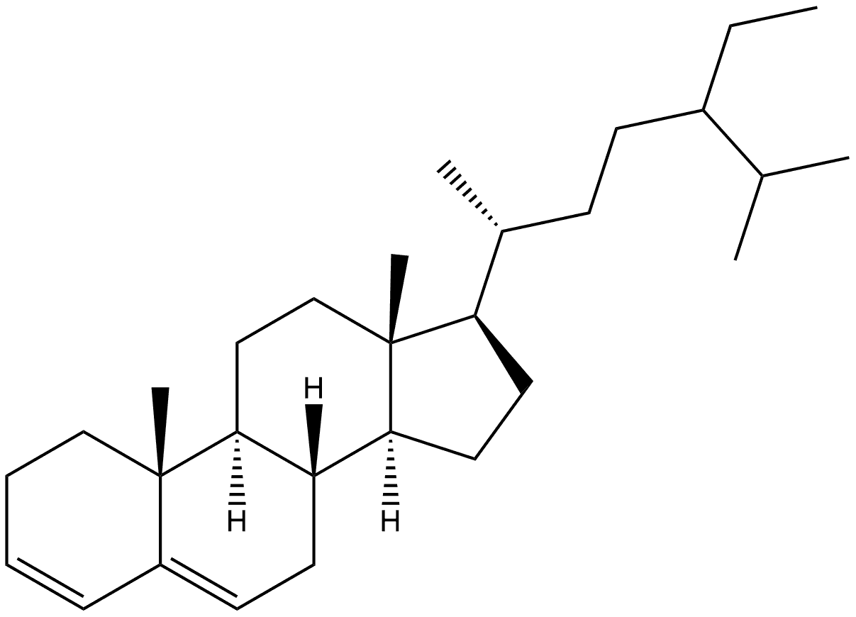 Stigmasta-3,5-diene, (24ξ)- Structural