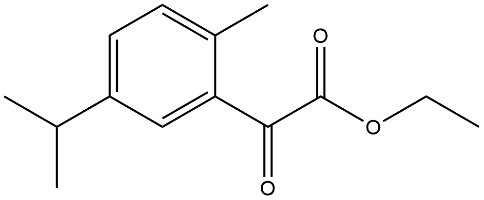 ethyl 2-(5-isopropyl-2-methylphenyl)-2-oxoacetate Structural