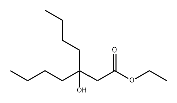 Heptanoic acid, 3-butyl-3-hydroxy-, ethyl ester Structural
