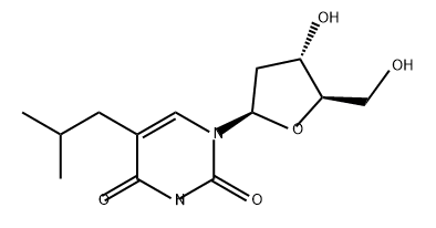 Uridine, 2'-deoxy-5-(2-methylpropyl)- (9CI) Structural