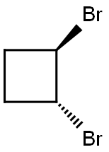 rac-(1R,2R)-1,2-dibromocyclobutane, trans Structural