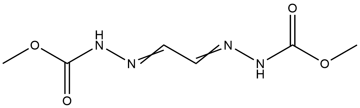 Hydrazinecarboxylic acid, 2,2'-(1,2-ethanediylidene)bis-, dimethyl ester (9CI) Structural