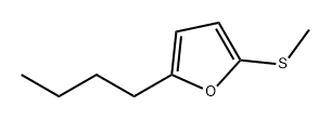 Furan, 2-butyl-5-(methylthio)- Structural