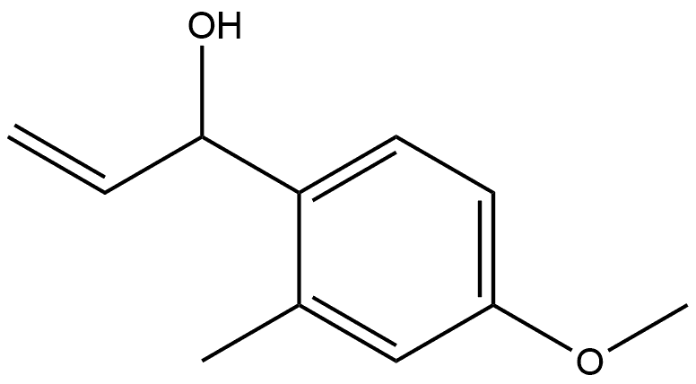 Benzenemethanol, α-ethenyl-4-methoxy-2-methyl- Structural
