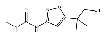 Urea, N-[5-(2-hydroxy-1,1-dimethylethyl)-3-isoxazolyl]-N'-methyl- Structural