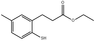 Ethyl 2-mercapto-5-methylphenylpropanoate Structural