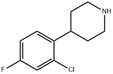 4-(2-chloro-4-fluorophenyl)piperidine Structural