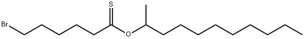 Hexanethioic acid, 6-bromo-, S-undecyl ester Structural