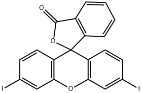 Spiro[isobenzofuran-1(3H),9'-[9H]xanthen]-3-one, 3',6'-diiodo- Structural