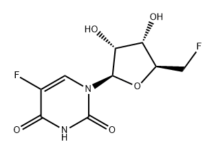 Uridine, 5'-deoxy-5,5'-difluoro- Structural