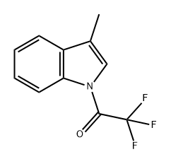 Ethanone, 2,2,2-trifluoro-1-(3-methyl-1H-indol-1-yl)- Structural