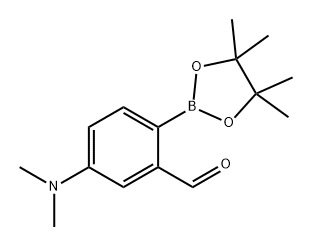 Benzaldehyde, 5-(dimethylamino)-2-(4,4,5,5-tetramethyl-1,3,2-dioxaborolan-2-yl)- Structural
