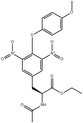 L-Tyrosine, N-acetyl-O-(4-methoxyphenyl)-3,5-dinitro-, ethyl ester Structural