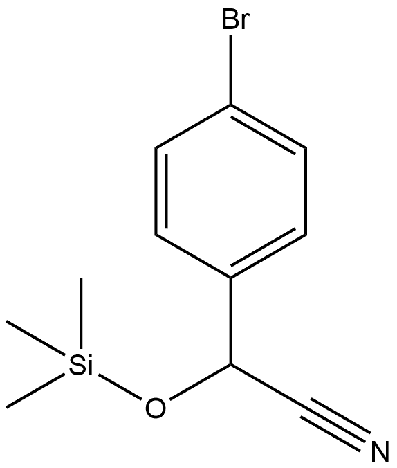 Benzeneacetonitrile, 4-bromo-α-[(trimethylsilyl)oxy]- Structural