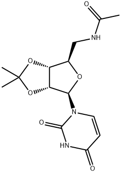 Uridine, 5'-(acetylamino)-5'-deoxy-2',3'-O-(1-methylethylidene)- Structural
