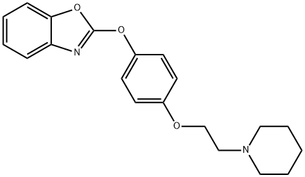 Benzoxazole, 2-[4-[2-(1-piperidinyl)ethoxy]phenoxy]- Structural