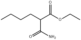 Hexanoic acid, 2-(aminocarbonyl)-, ethyl ester Structural