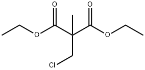 Propanedioic acid, 2-(chloromethyl)-2-methyl-, 1,3-diethyl ester Structural