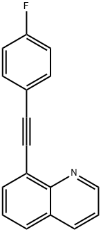 Quinoline, 8-[2-(4-fluorophenyl)ethynyl]- Structural