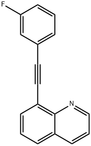 Quinoline, 8-[2-(3-fluorophenyl)ethynyl]- Structural