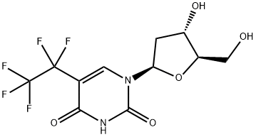 Uridine, 2'-deoxy-5-(pentafluoroethyl)- Structural