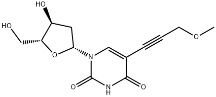 Uridine, 2'-deoxy-5-(3-methoxy-1-propyn-1-yl)- Structural
