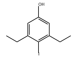 Phenol, 3,5-diethyl-4-iodo- Structural