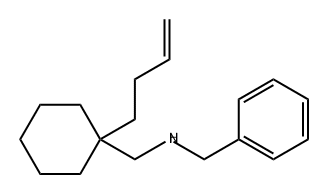 Benzenemethanamine, N-[[1-(3-buten-1-yl)cyclohexyl]methyl]- Structural