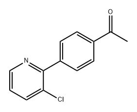 Ethanone, 1-[4-(3-chloro-2-pyridinyl)phenyl]- Structural