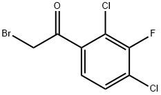 Ethanone, 2-bromo-1-(2,4-dichloro-3-fluorophenyl)- Structural