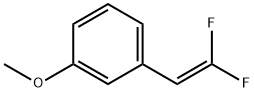 Benzene, 1-(2,2-difluoroethenyl)-3-methoxy- Structural