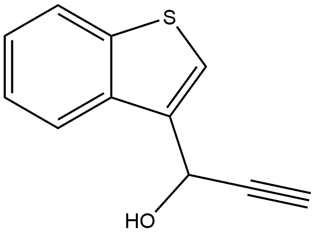 Benzo[b]thiophene-3-methanol, α-ethynyl- Structural