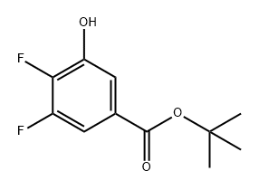 Benzoic acid, 3,4-difluoro-5-hydroxy-, 1,1-dimethylethyl ester Structural
