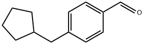 Benzaldehyde, 4-(cyclopentylmethyl)- Structural