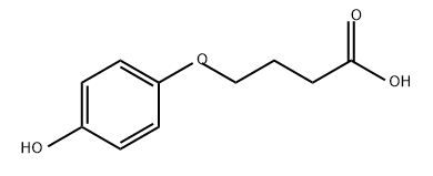 Butanoic acid, 4-(4-hydroxyphenoxy)- Structural