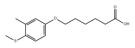 Hexanoic acid, 6-[3-methyl-4-(methylthio)phenoxy]- Structural