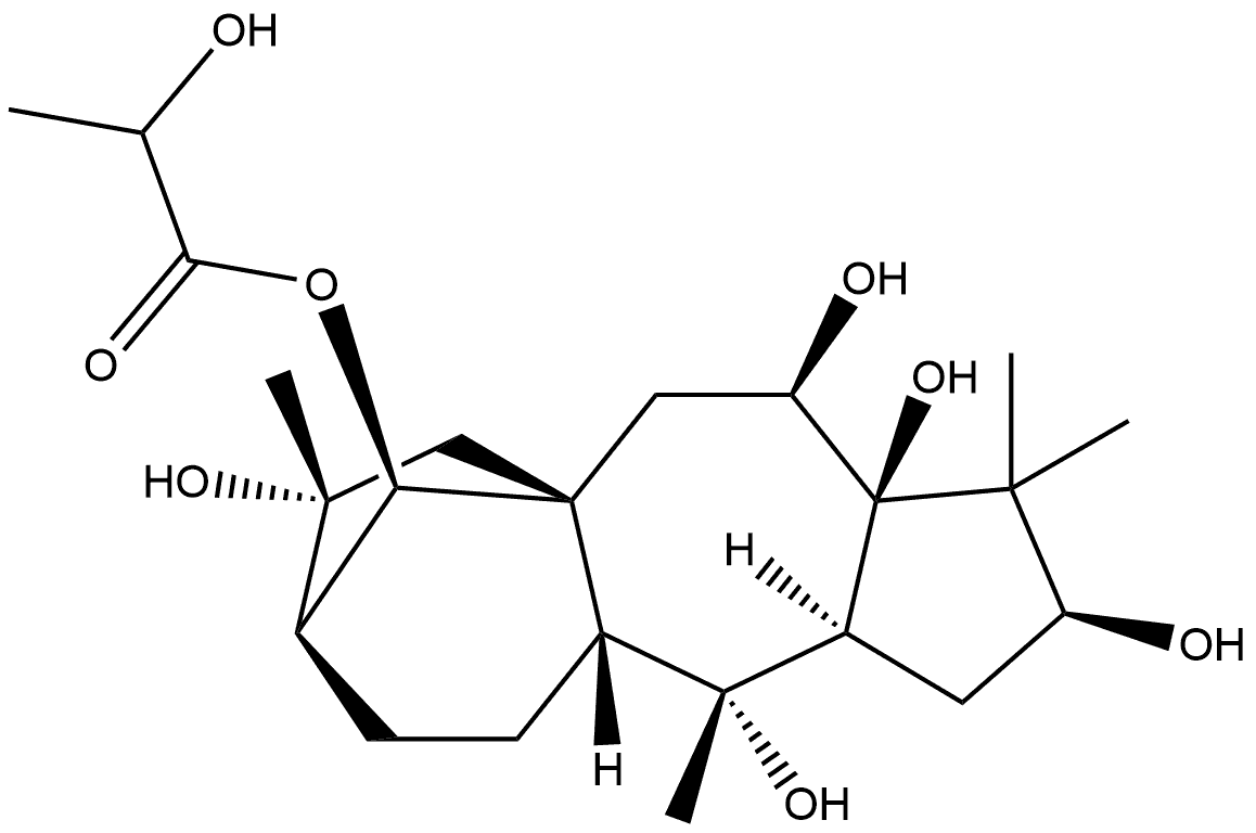 Grayanotoxane-3,5,6,10,14,16-hexol, 14-(2-hydroxypropanoate), (3β,6β,14R)- (9CI) Structural